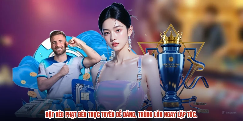 Đặt kèo phạt đền trực tuyến dễ dàng, trúng lớn ngay lập tức.