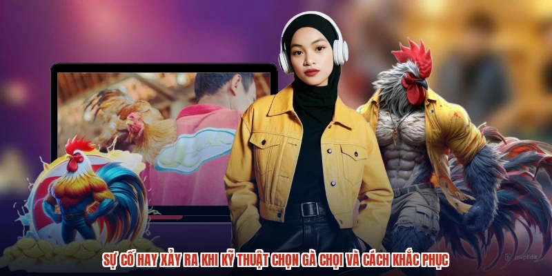 Sự cố hay xảy ra khi kỹ thuật chọn gà chọi và cách khắc phục